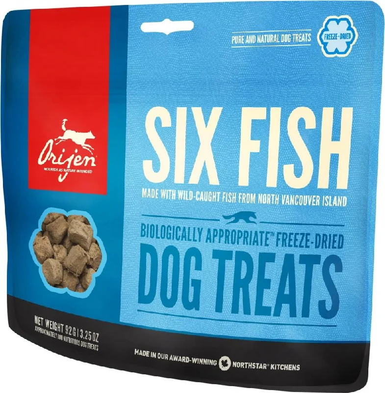 ---ORIJEN Grain Free Six Fish Freeze Dried Dog Treats