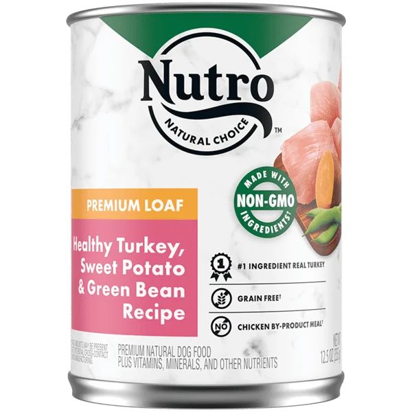 - Air box TSA certified check-inNutro Premium Loaf Healthy Turkey, Sweet Potato & Green Bean Recipe Canned Dog Food