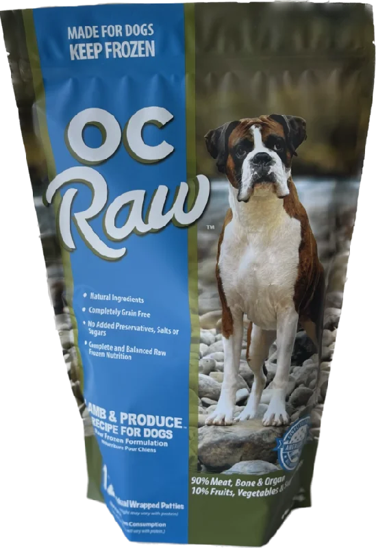 - Car dog seat beltOC Raw Lamb & Produce Frozen Dog Food