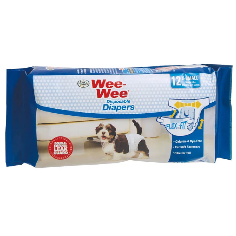 - Organic cotton dog bibsFour Paws Wee-Wee® Disposable Dog Diapers (XS, 12 Count)