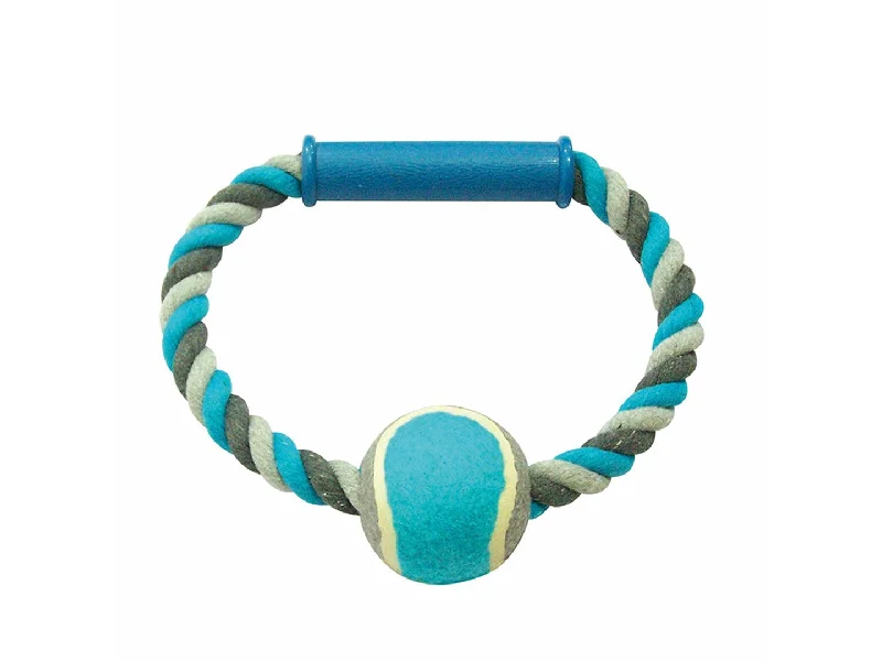 - Winter dog thick down jacketKnotted Cotton O- Pull Ring With Tennis Ball 18cm grey/blue