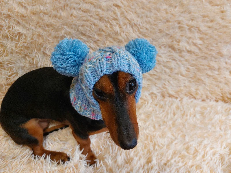 Classification by material or design:Hat winter pet wool with pompoms,clothes warm hat for dog