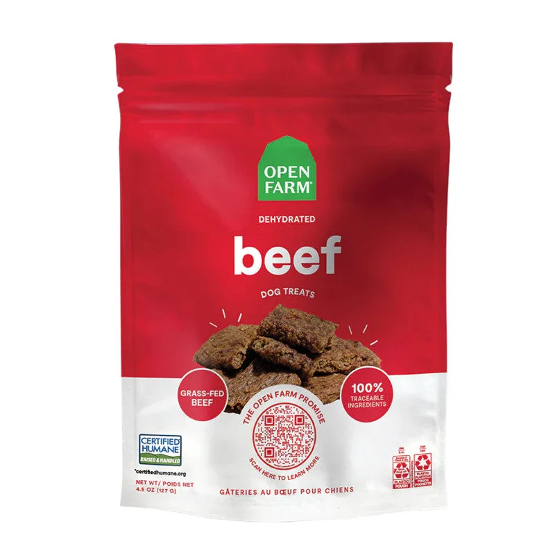 - Special food for senior dogsOpen Farm Dehydrated Beef Treats 4.5oz