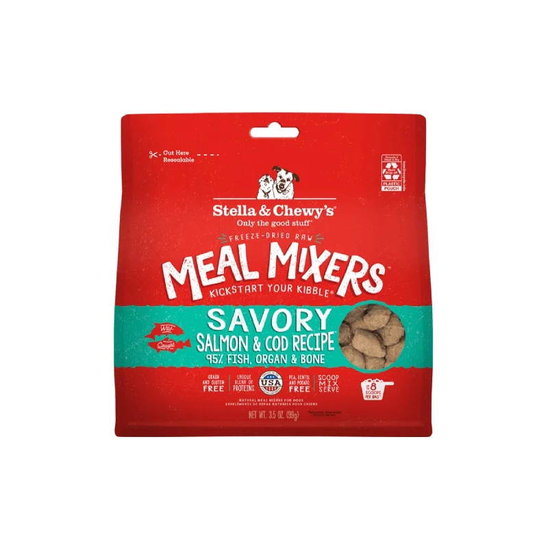 - ProNevus dog food palatabilityStella & Chewy's Savory Salmon & Cod Meal Mixers