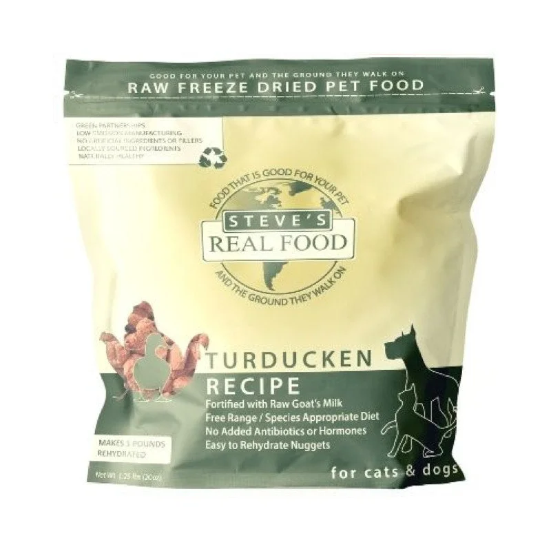 - ​​Christmas pet Christmas clothingSteve's Real Food Freeze Dried Turducken for Cats & Dogs 1.25/ 5lb