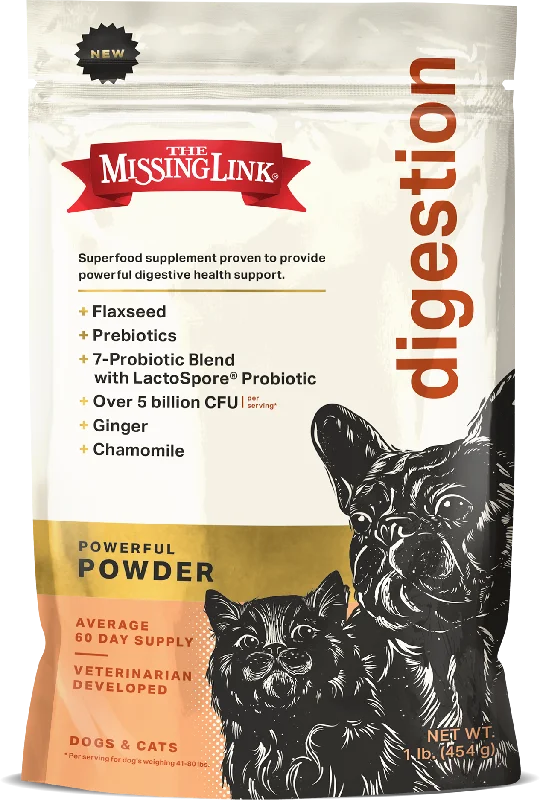 Pet ProductsThe Missing Link Superfood Powders Digestion Supplement for Dogs and Cats 1 lb. Bag