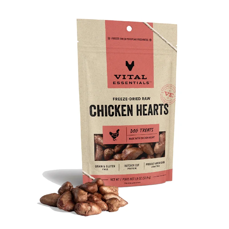 -Grain-free dog food recommendationVital Essentials Freeze-Dried Raw Chicken Hearts 1.9oz