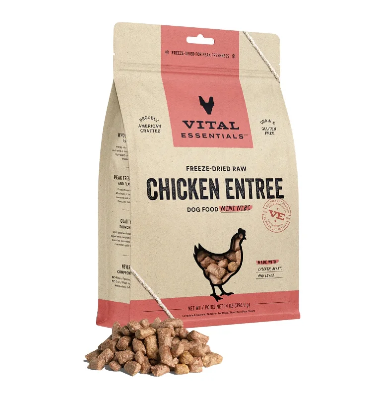 - ​​Pet toys under    yuanVital Essentials Chicken Entree Freeze Dried Mini Nibs 14oz