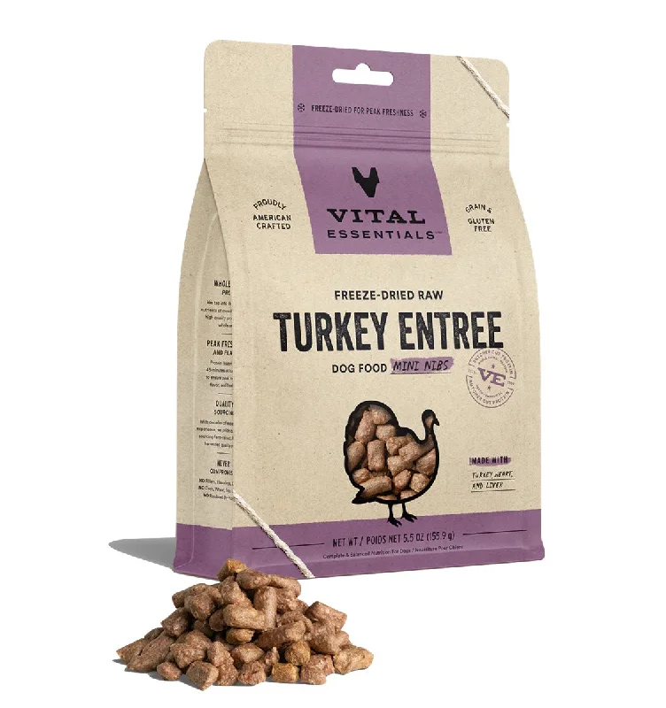 ---Vital Essentials Turkey Entree Freeze Dried Mini Nibs 14oz